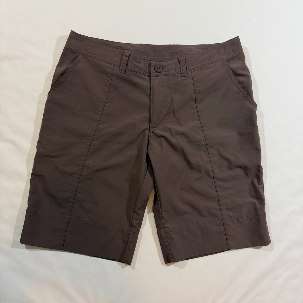 Patagonia Outdoor Shorts Women 8 Brown Hiking Utility Gorpcore Technical